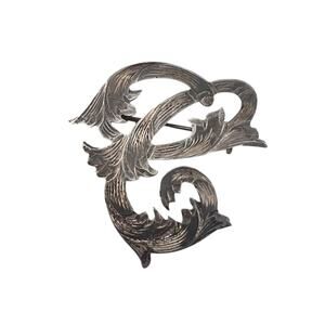 ADL Mexico Vintage Abstract Sterling Silver Brooch